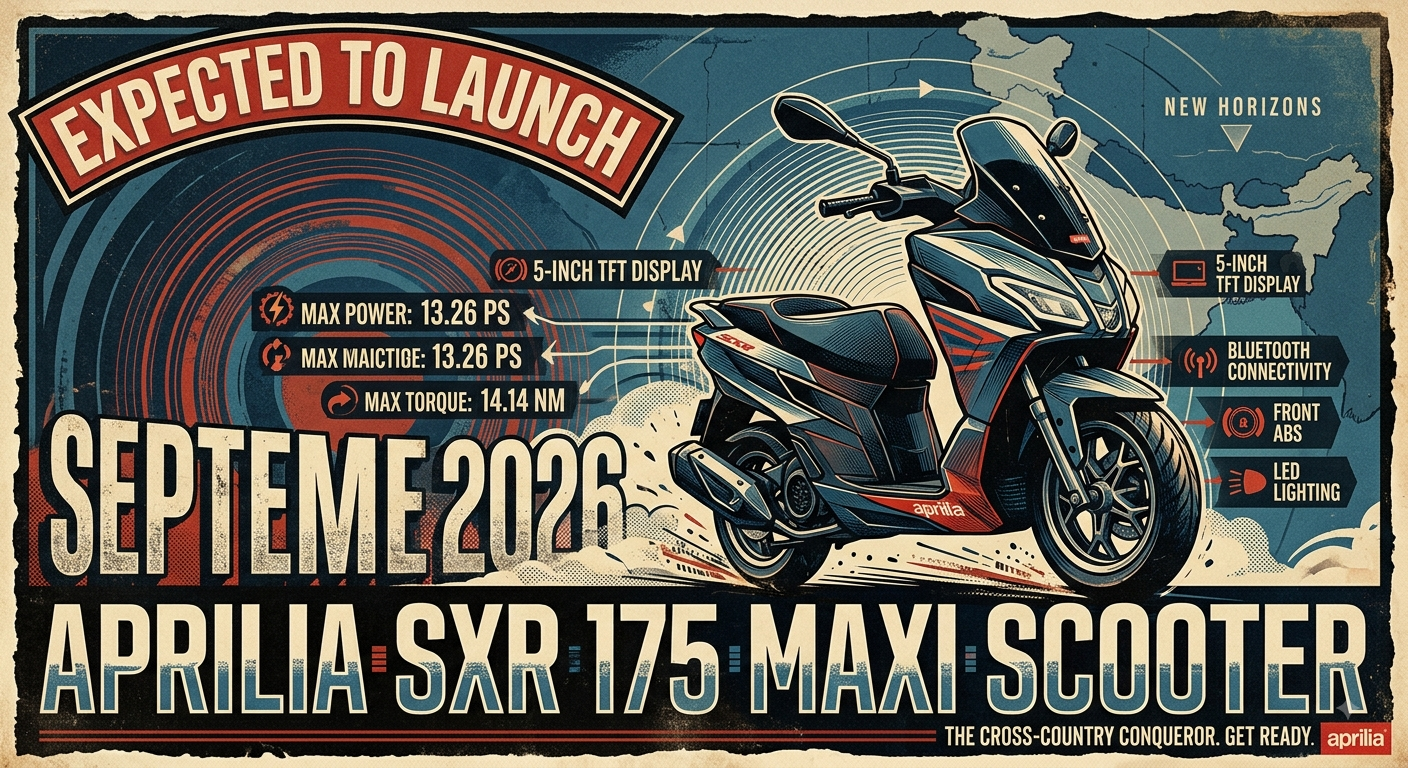 New Aprilia SXR 175 Maxi Scooter Expected to Launch Next Month