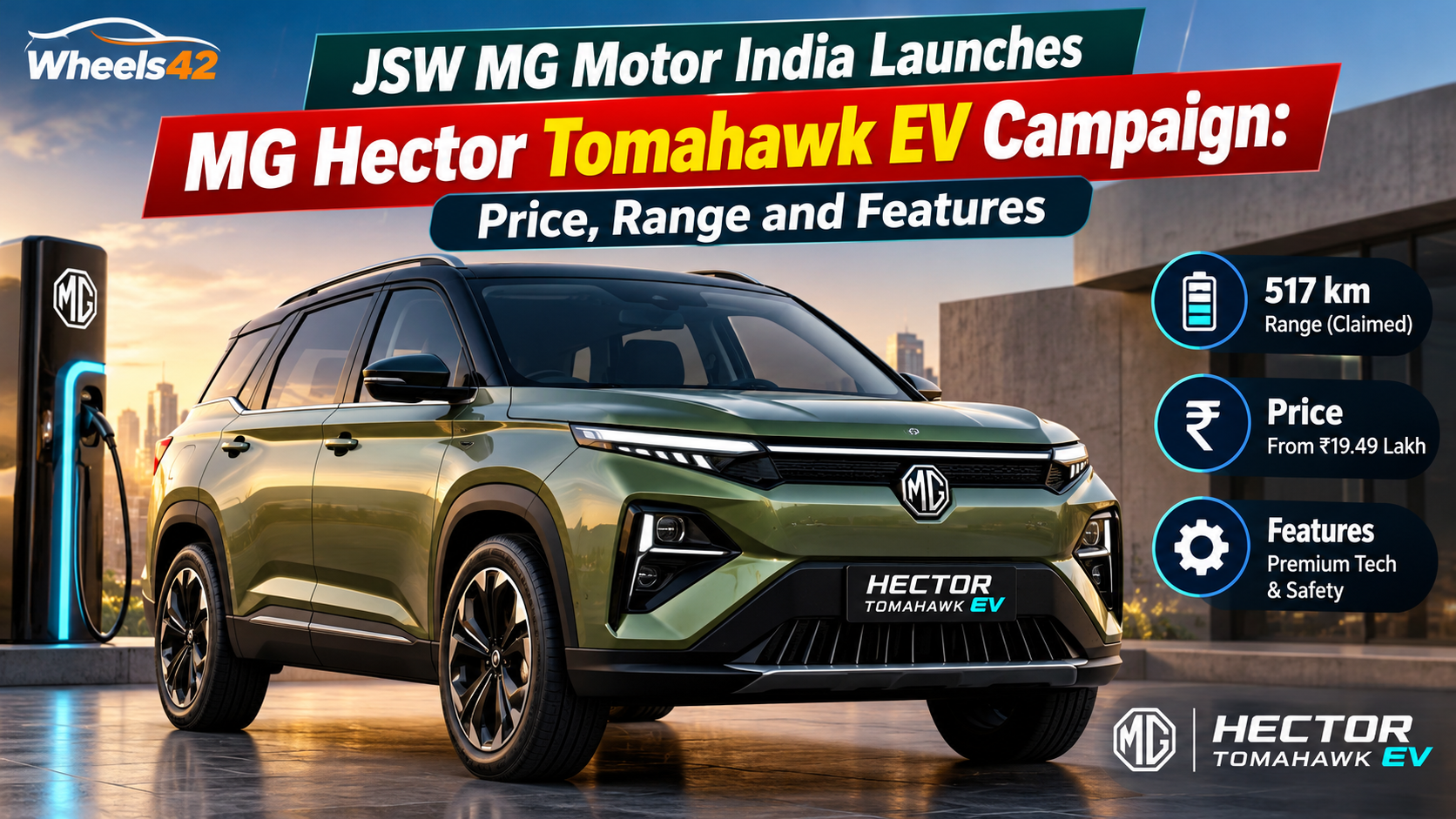 JSW MG Motor India Launches MG Hector Tomahawk EV Campaign: Price, Range and Features